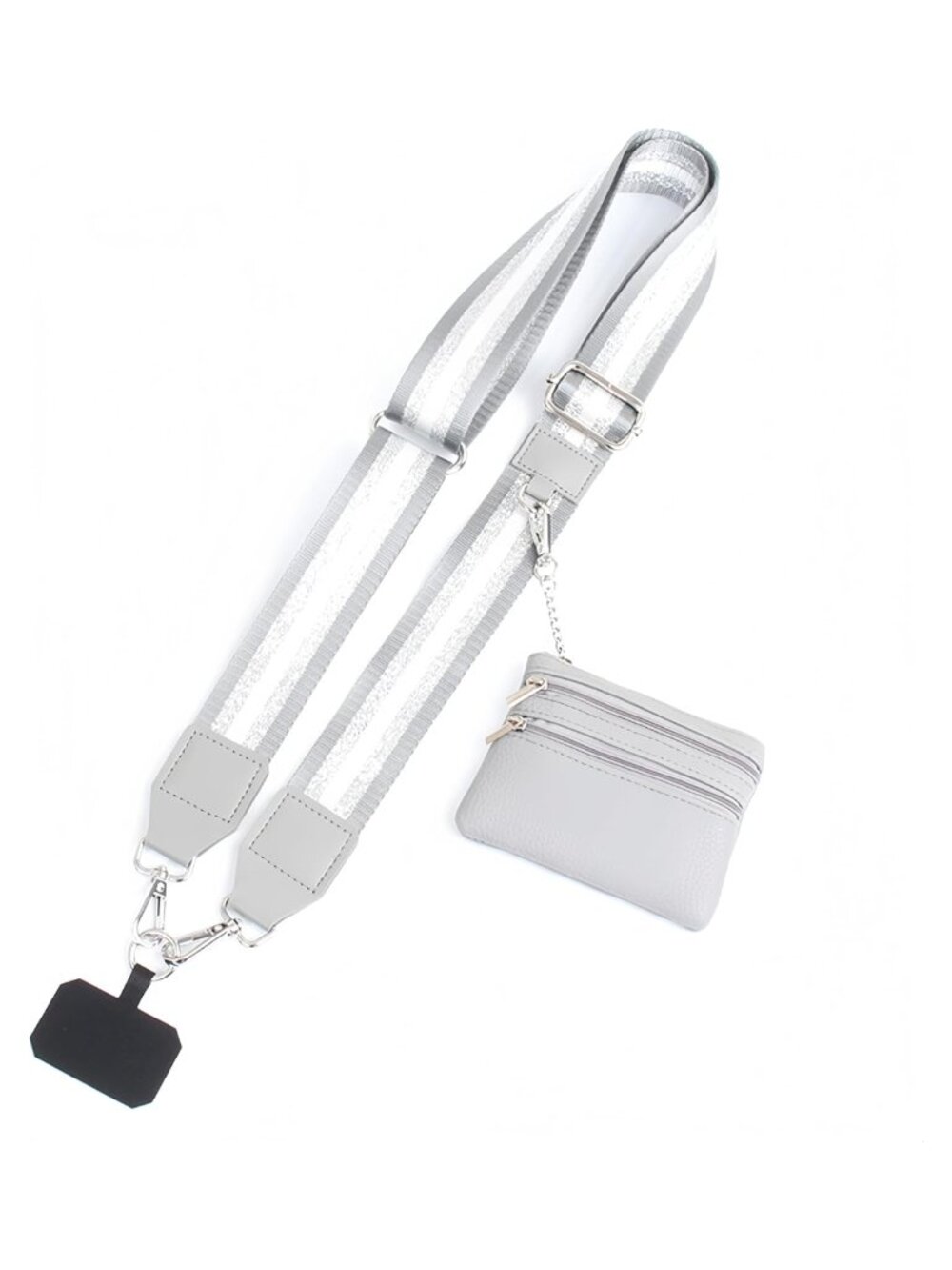 Adjustable Phone Strap with Wallet Crossbody Nylon Detachable Lanyard